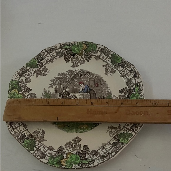 Spode Decorative Plate with Green and Brown Motif - Picture 5 of 7